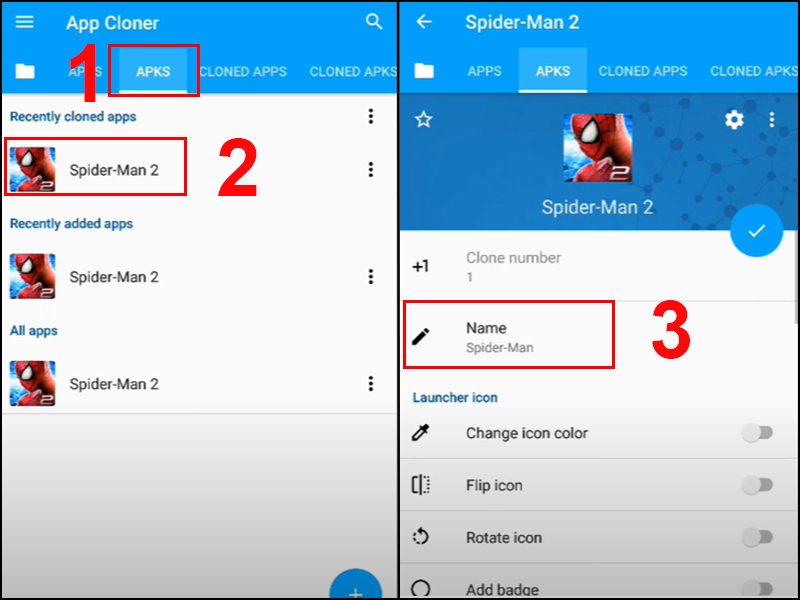 V&agrave;o App Cloner